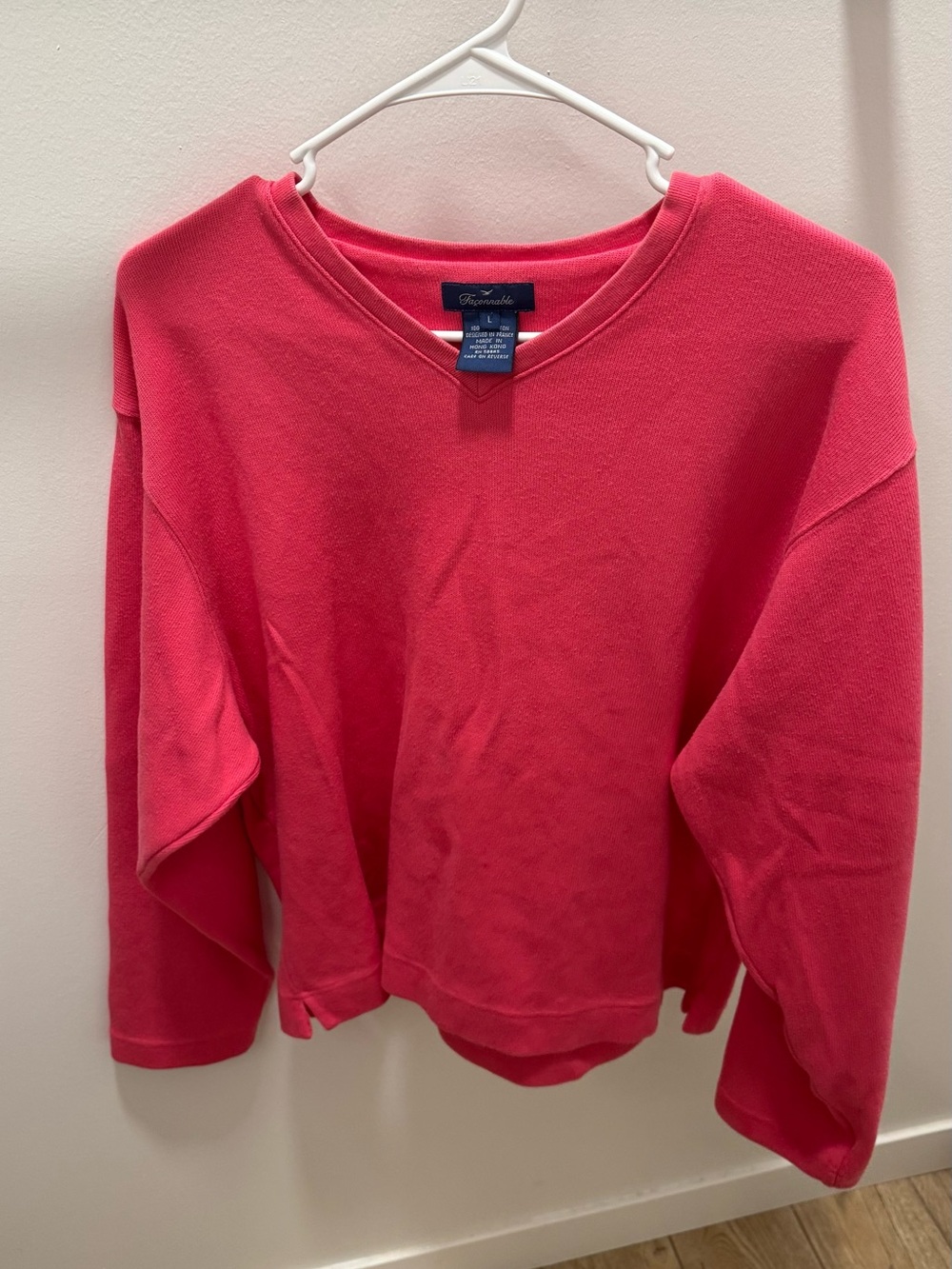 Faconnable Hot Pink Crewneck Sweater